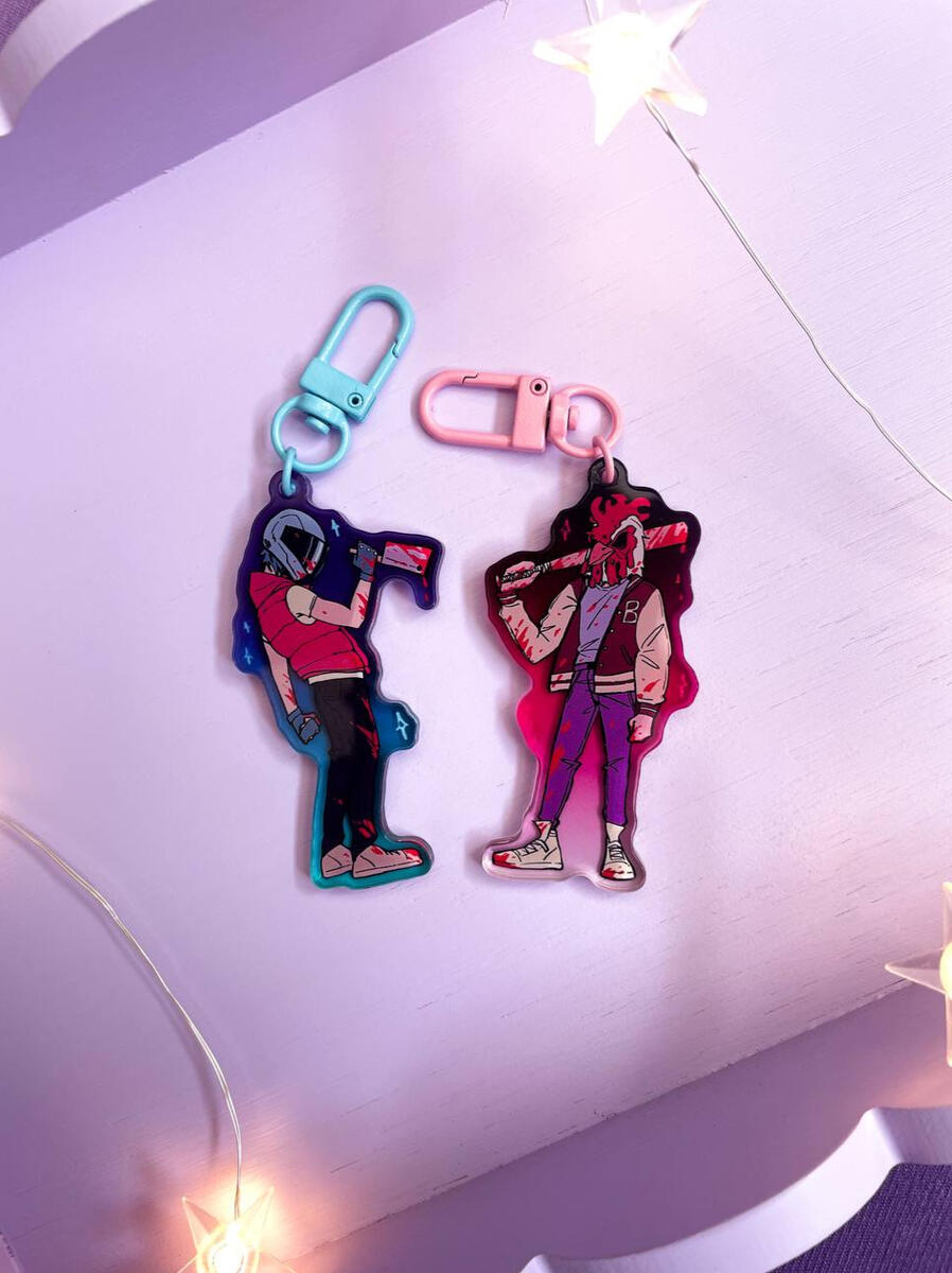 HOTLINE MIAMI acrylic keychains