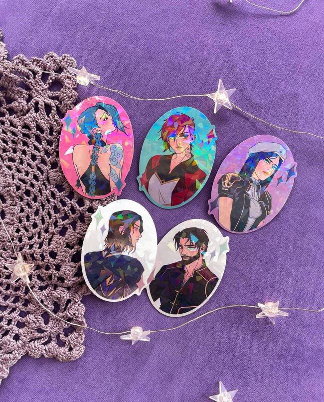 ARCANE holo stickers