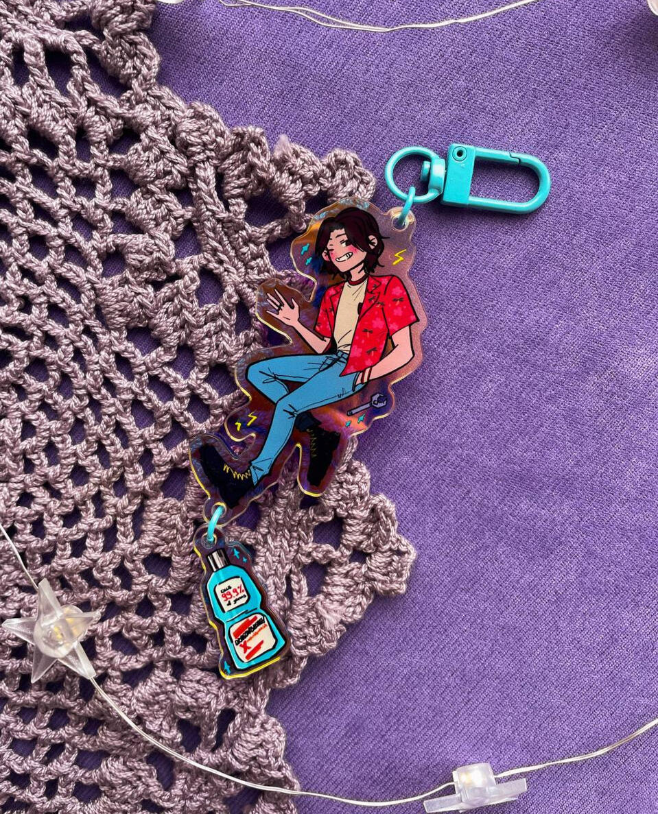 MOUTHWASHING linked acrylic keychains