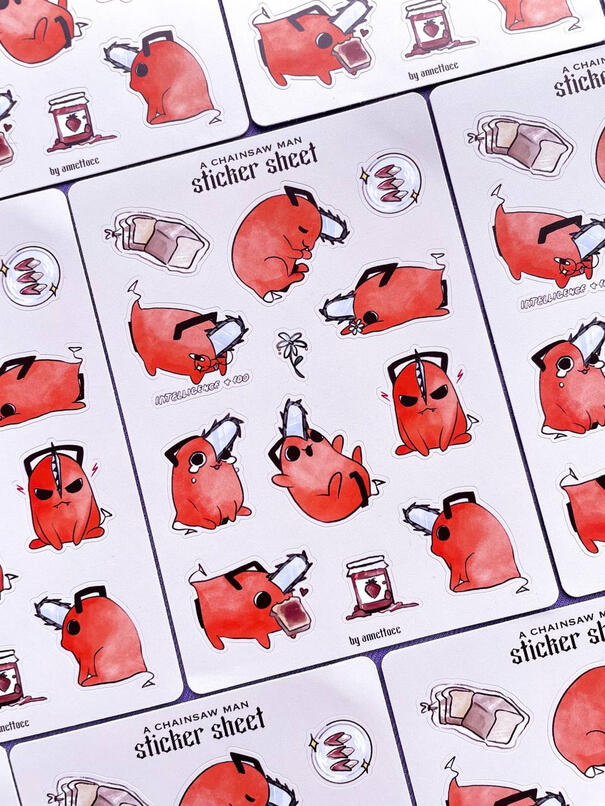 CHAINSAWMAN sticker sheets